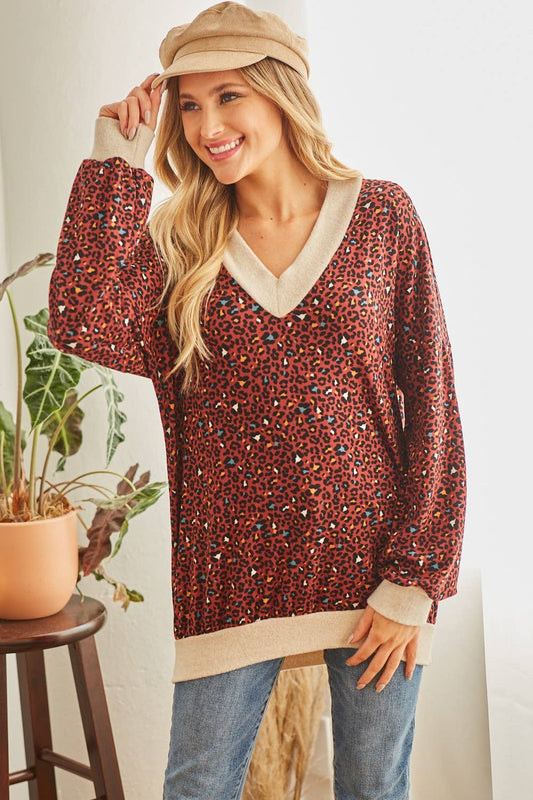 Sarah Leopard Tunic