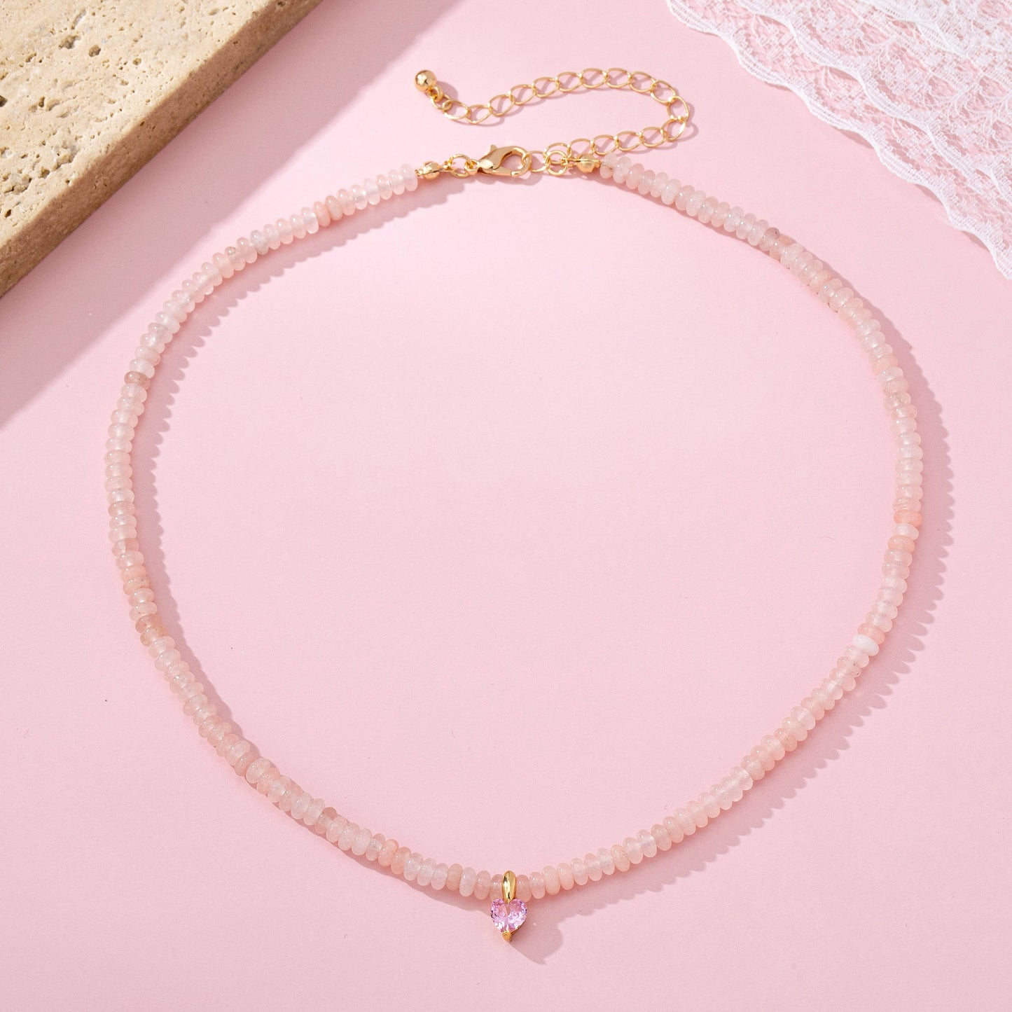 Stone Charm Necklace