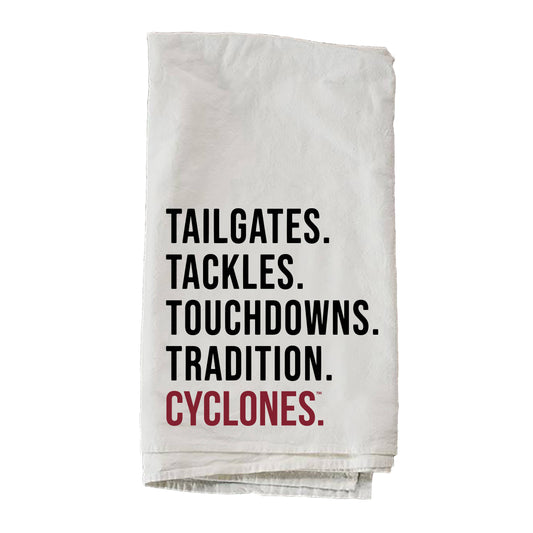 Tailgates & Tackles Iowa State University Towel