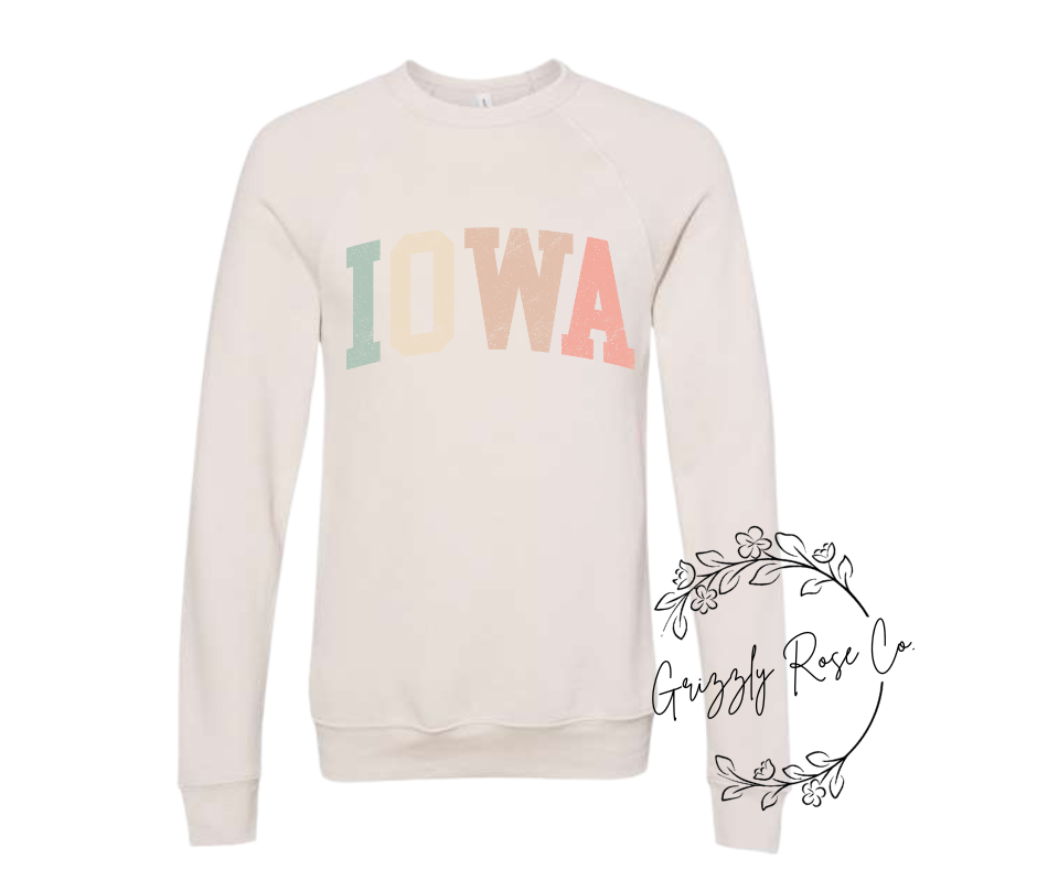 Pastel Iowa Crewneck