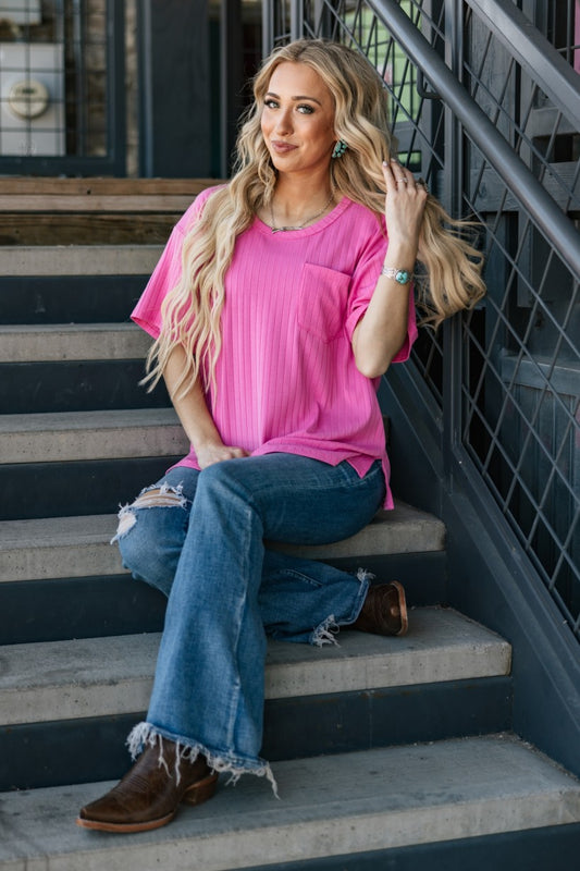 Unit by Andre Thick Ribbed Boyfriend Top