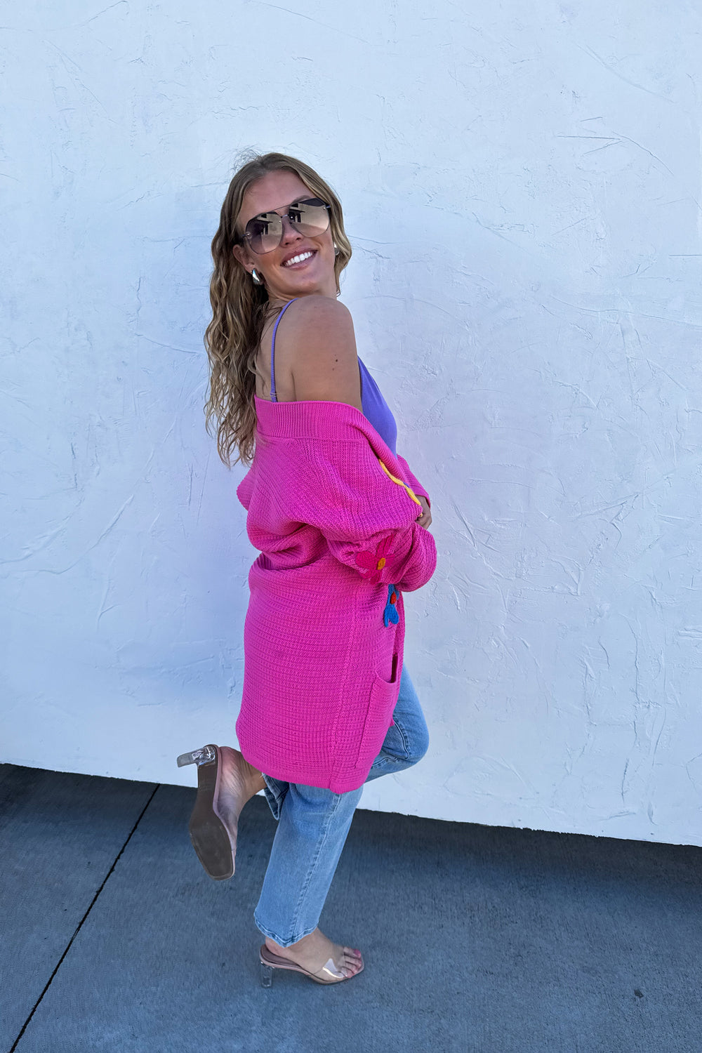 Harmony Flower Knit Cardigan