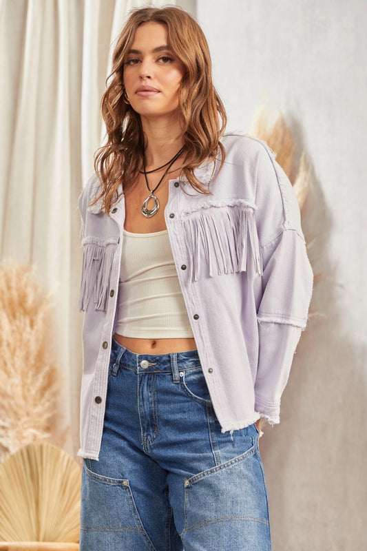 Fringe Denim Jacket