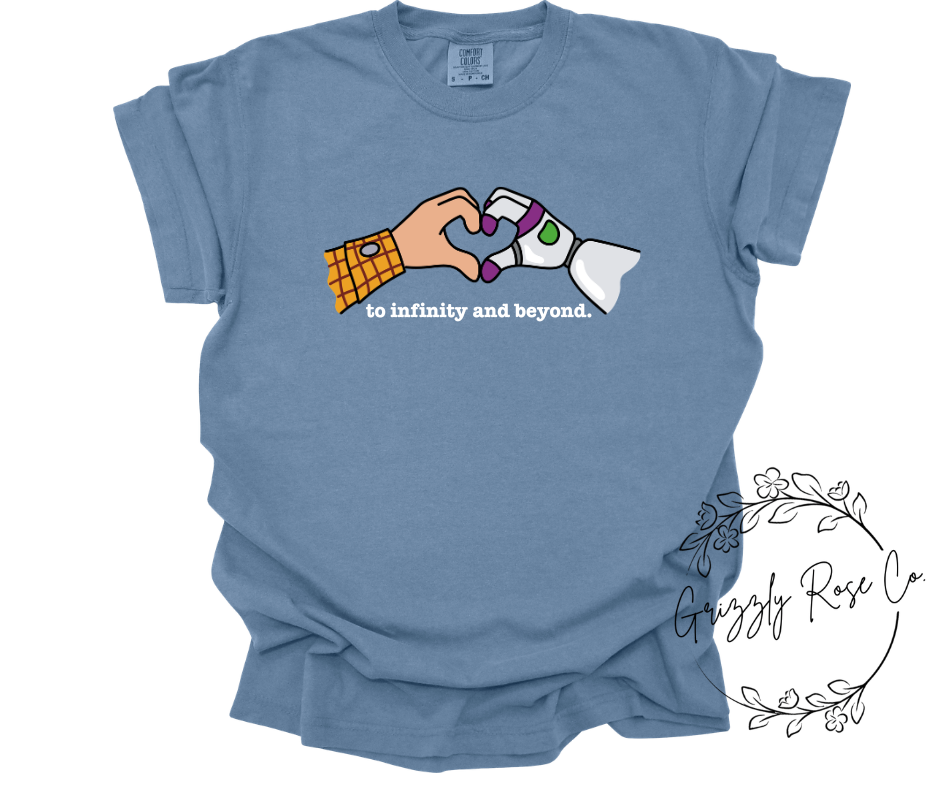 To Infinity and Beyond Comfort Colors Graphic Tee
