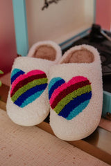 Rainbow Heart Slipper